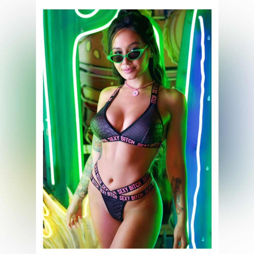 Vibes Sexy Bralette and Strappy Panty Set